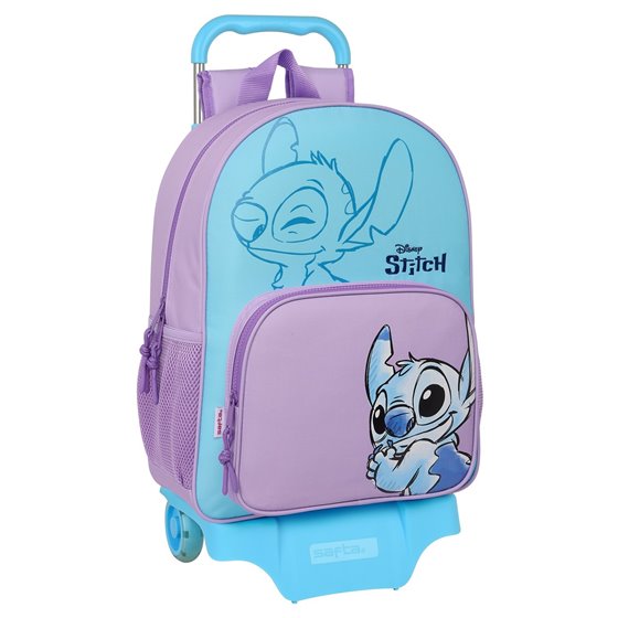 Mochila Con Carro  Stitch "Sweet" 33 x 42 x 14 cm.