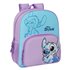 Mochila Junior Adaptable A Carro Stitch "Sweet" 32 x 38 x 12 cm.