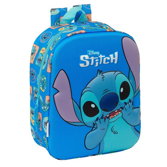 Mochila Guarderia 3D Bolsillo Red Stitch 22 x 27 x 10 cm.