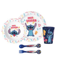 Set Micro Kids 5 Piezas En Estuche Stitch "Sweet" 24,5 x 24 x 5,5 cm.