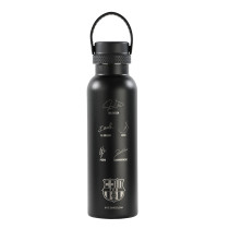 Botella Termo 600Ml F.C.Barcelona "Black" 25 x 7,3 x 7,3 cm.