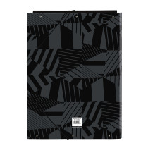 Carpeta Folio 3 Solapas F.C.Barcelona "Black" 26 x 33,5 x 2,5 cm.