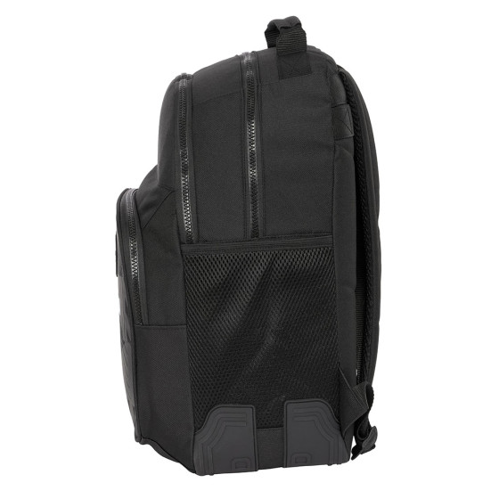 Mochila Doble Adaptable A Carro F.C.Barcelona "Black" 32 x 42 x 15 cm.