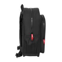 Mochila Junior Adaptable A Carro F.C.Barcelona "Black" 32 x 38 x 12 cm.