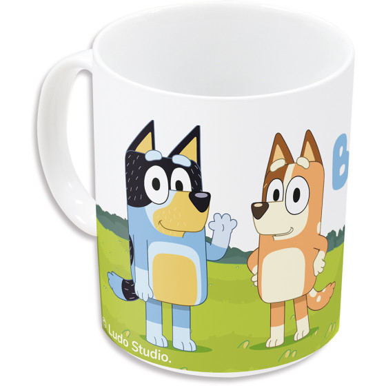 Taza Cerámica 325Ml En Caja Regalo Bluey Walk 11,7 x 10 x 8,7 cm.