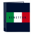 Carpeta Folio 4 Anillas 35Mm Lomo Ancho Benetton "Flag" 
