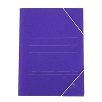 Carpeta Gomas Solapas MARIOLA Cartón Folio Azul