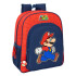 Mochila Junior Adaptable A Carro Super Mario "Trick" 32 x 38 x 12 cm.