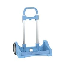 Carro Escolar Portamochila SAFTA Evolution Azul Claro Plegable