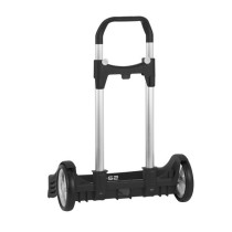 Carro Escolar Portamochila SAFTA Evolution Negro Plegable 40 x