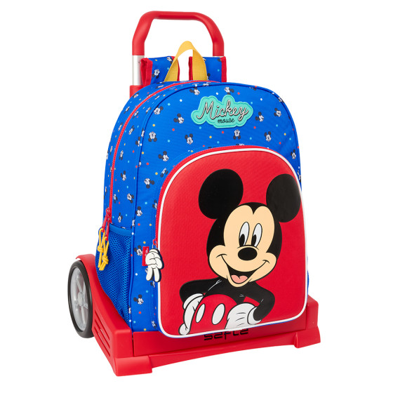 Mochila Más Carro Evolution Mickey Mouse "Good Day" 33 x 42 x 14 cm.