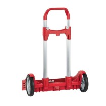 Carro Escolar Portamochila SAFTA Evolution Rojo Plegable 40 x