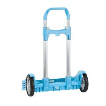 Carro Escolar Portamochila SAFTA Evolution Celeste Plegable 40