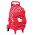 Mochila Con Ruedas Compact Evolution Extraible Hello Kitty "Iconic" 33 x 45 x 22 cm.