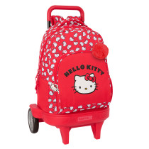 Mochila Con Ruedas Compact Evolution Extraible Hello Kitty "Iconic" 33 x 45 x 22 cm.