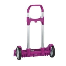 Carro Escolar Portamochila SAFTA Evolution Fucsia Plegable 40 x