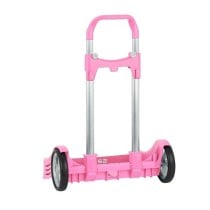 Carro Escolar Portamochila SAFTA Evolution Rosa Plegable 40 x