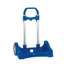 Carro Escolar Portamochila SAFTA Evolution Azulina Plegable 40