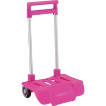 Carro Escolar Portamochila SAFTA Plegable Fucsia 30 x 85 x 23