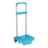 Carro Escolar Portamochila SAFTA Grande Celeste 30 x 85 x 23 cm.