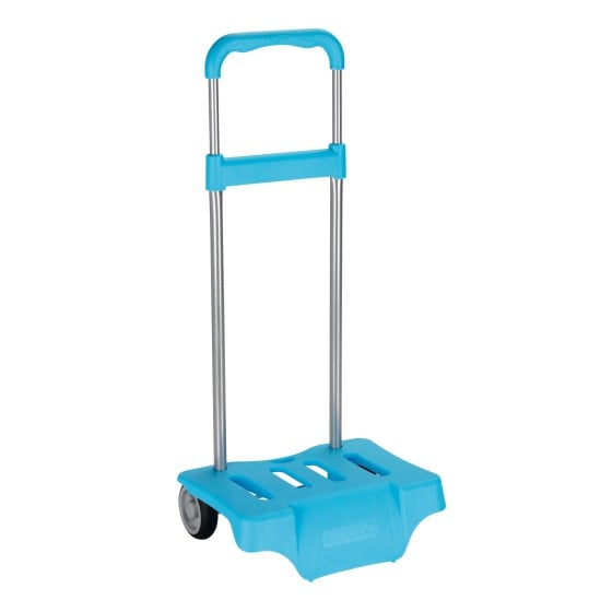 Carro Escolar Portamochila SAFTA Grande Celeste 30 x 85 x 23 cm.
