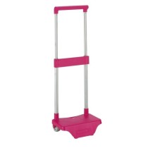 Carro Escolar Portamochila SAFTA Pequeño Magenta 22 x 67,5 x 17