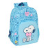 Mochila Adaptable A Carro Snoopy "Love" 30 x 46 x 14 cm.