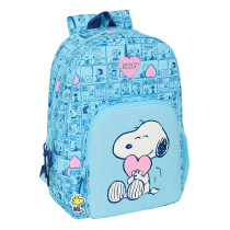 Mochila Adaptable A Carro Snoopy "Love" 30 x 46 x 14 cm.
