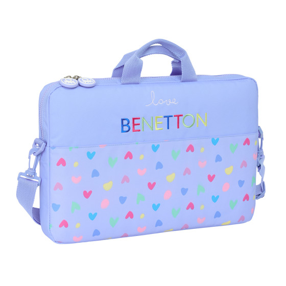 Funda Para Portatil 15,6'' Benetton "Lila" 40 x 27 x 4 cm.