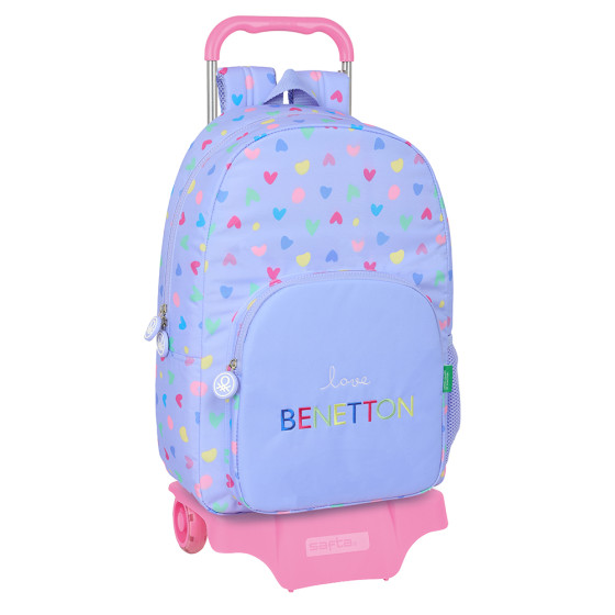 Mochila Más Carro 905 Benetton "Lila" 30 x 46 x 14 cm.