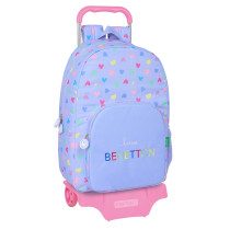 Mochila Más Carro 905 Benetton "Lila" 30 x 46 x 14 cm.