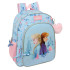 Mochila Junior Adaptable A Carro Frozen "Ice Magic" 32 x 38 x 12 cm.
