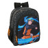 Mochila Junior Adaptable A Carro Naruto 32 x 38 x 12 cm.