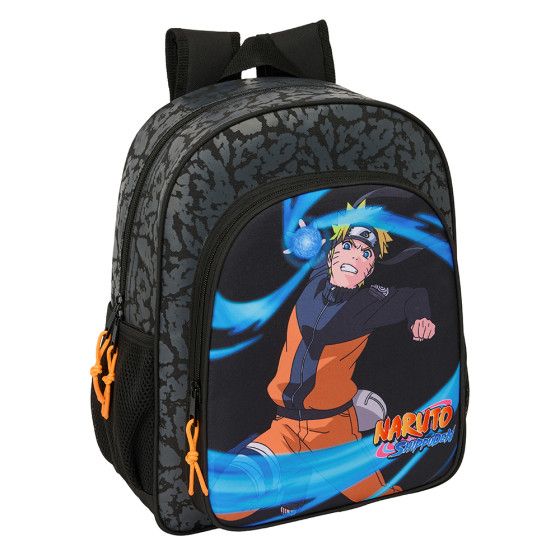 Mochila Junior Adaptable A Carro Naruto 32 x 38 x 12 cm.
