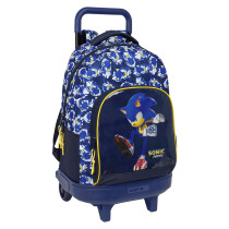 Mochila Con Ruedas Compact Extraible Sonic "City" 33 x 45 x 22 cm.