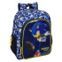 Mochila Junior Adaptable A Carro Sonic "City" 32 x 38 x 12 cm.