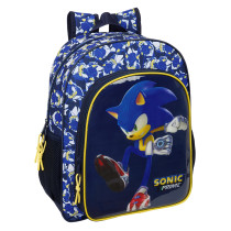 Mochila Junior Adaptable A Carro Sonic "City" 32 x 38 x 12 cm.