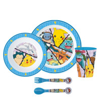 Set Micro Kids 5 Piezas En Estuche Pokémon 24,5 x 24 x 5,5 cm.