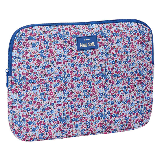 Funda Para Portatil 14'' "Flores Coimbra Azul" 34 x 25 x 2 cm.