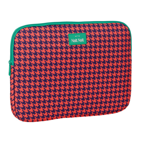 Funda Para Portatil 14'' "Pata De Gallo Coral" 34 x 25 x 2 cm.