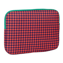 Funda Para Portatil 14'' "Pata De Gallo Coral" 34 x 25 x 2 cm.