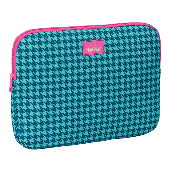 Funda Para Portatil 14'' "Pata De Gallo Verde" 34 x 25 x 2 cm.
