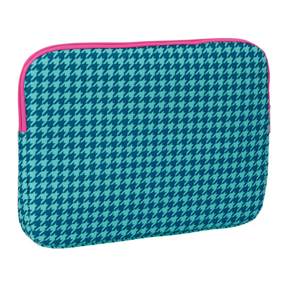 Funda Para Portatil 14'' "Pata De Gallo Verde" 34 x 25 x 2 cm.
