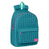 Mochila Grande Ordenador "Pata De Gallo Verde" 31 x 41 x 16 cm.