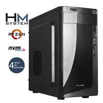 HM System Ryzen Force C1 - Minitorre MT - AMD Ryzen 5 5600G - 8GB - 500GB M.2 NVMe - USB 3.0 - 4 años garantía - 30 días DOA