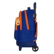 Mochila Escolar VALENCIA BASKET Con Carro Extraíble 33 x 45 x