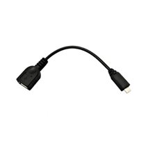 Nanocable - Cable USB 2.0 OTG de 15cm conexión MICRO B/M-A/H para Smartphones. Tablets, etc - color NEGRO