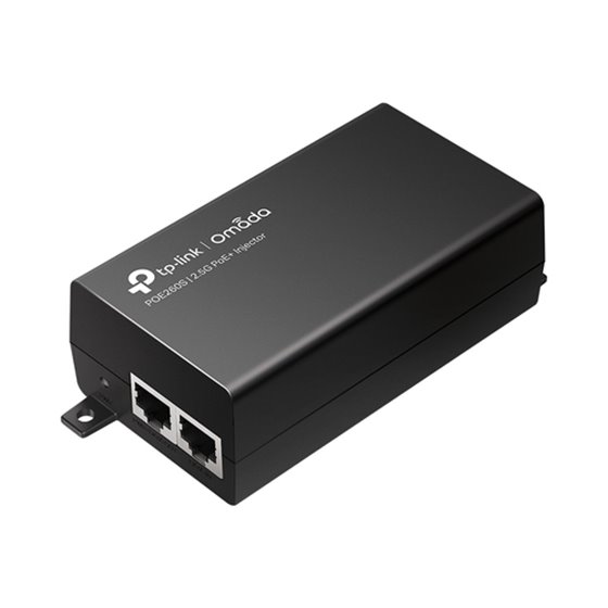 POE INJECTOR TP-LINK POE260S 2P 2.5Gbps 30W PASA DATOS Y ALIMENTACION POR EL MISMO CABLE HASTA 100 METROS PLUG AND PLAY