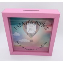 Hucha Decorativa Madera ROYMART "Para Los Sueños"