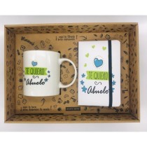 Set Taza Cerámica + Libreta ROYMART "Te Quiero Abuelo"